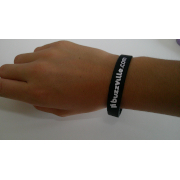 Bracelet en Silicone Buzzville.com - Couleur : Noir à gagner