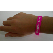 Bracelet en Silicone Buzzville.com - Couleur : Rose à gagner
