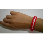 Bracelet en Silicone Buzzville.com - Couleur : Rouge à gagner